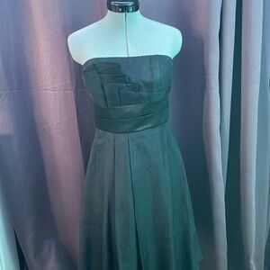 White House Black Market Strapless Black Dress